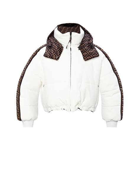 fendi down jacket sale|Fendi white denim jacket.